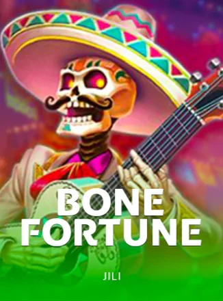 ภาพหน้าปกเกมสล็อต Bone Fortune ธีมโครงกระดูกเม็กซิกัน จากค่าย JILI