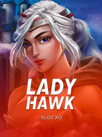 ภาพหน้าปกเกมสล็อต Lady Hawk ธีมนักรบเหยี่ยวสาว จากค่าย Joker