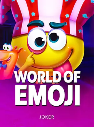 ภาพหน้าปกเกมสล็อต World of Emoji ธีมไอคอนอิโมจิสดใส จาก Joker